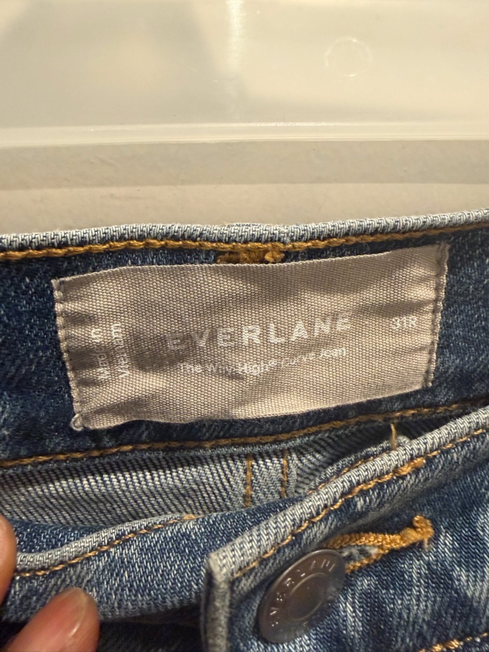 Everlane The Way-High Jeans Size 31R - Picture 2 of 4